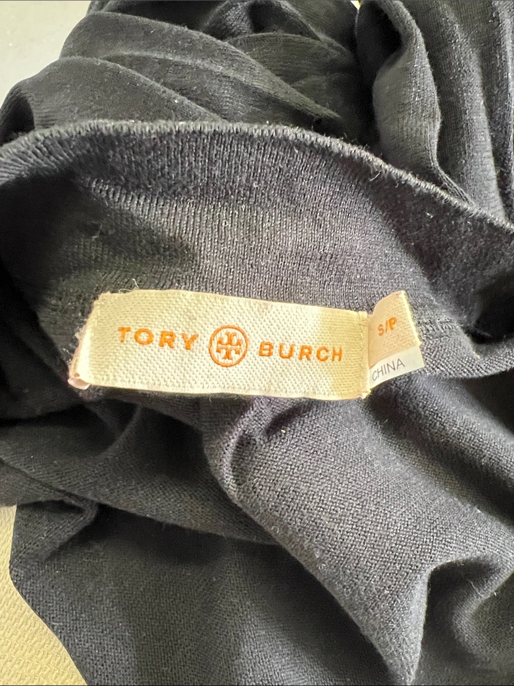 Tory Burch Black Button-Front Cotton Cardigan - Picture 6 of 6